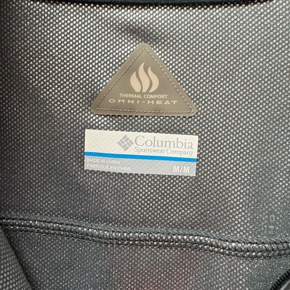 Columbia Titanium Omni-Heat 1/4 Zip Fleece Jacket in Gray Size Medium
